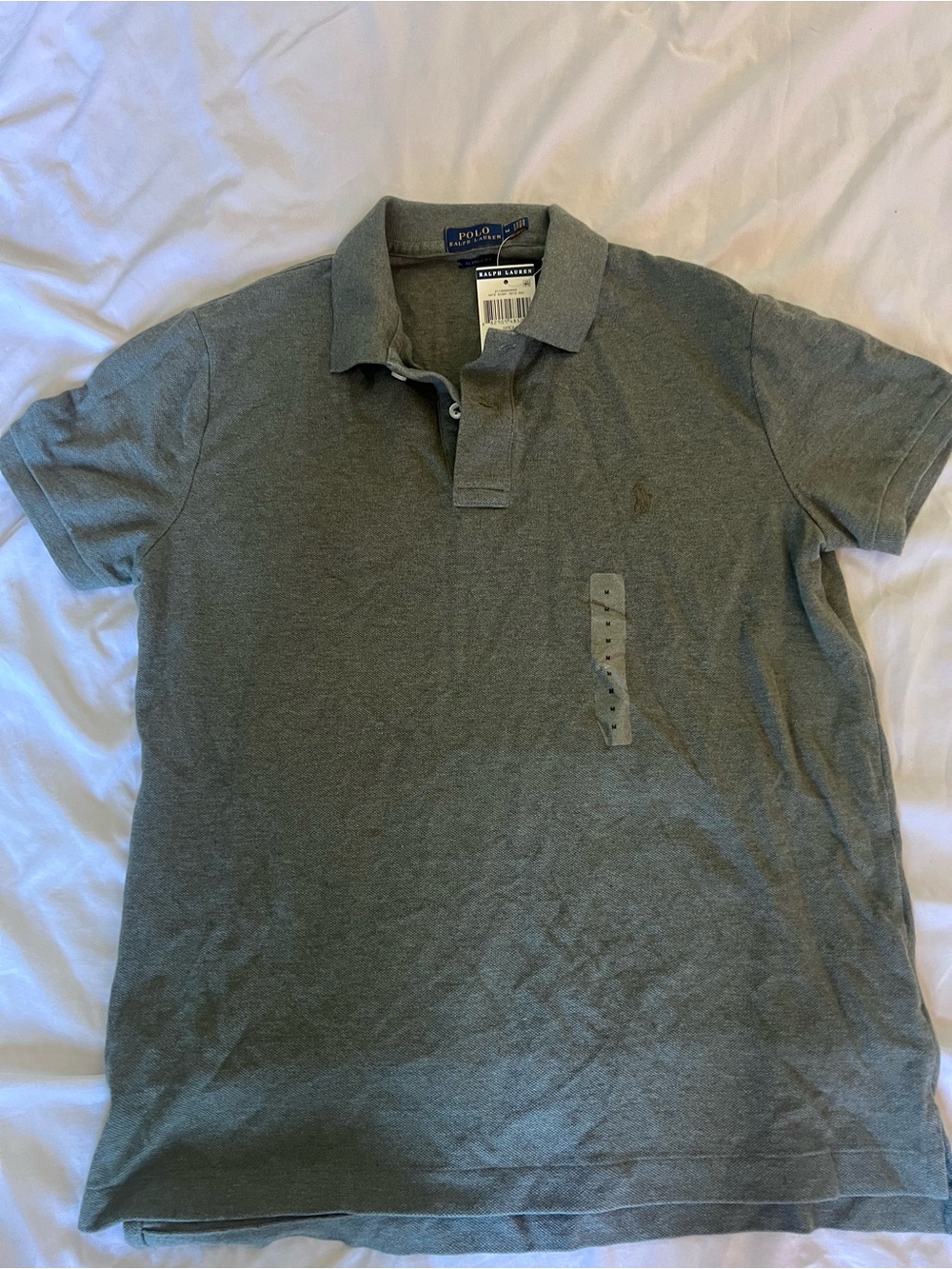 Polo by Ralph Lauren Women’s Heather Olive Green Short-Sleeve Polo